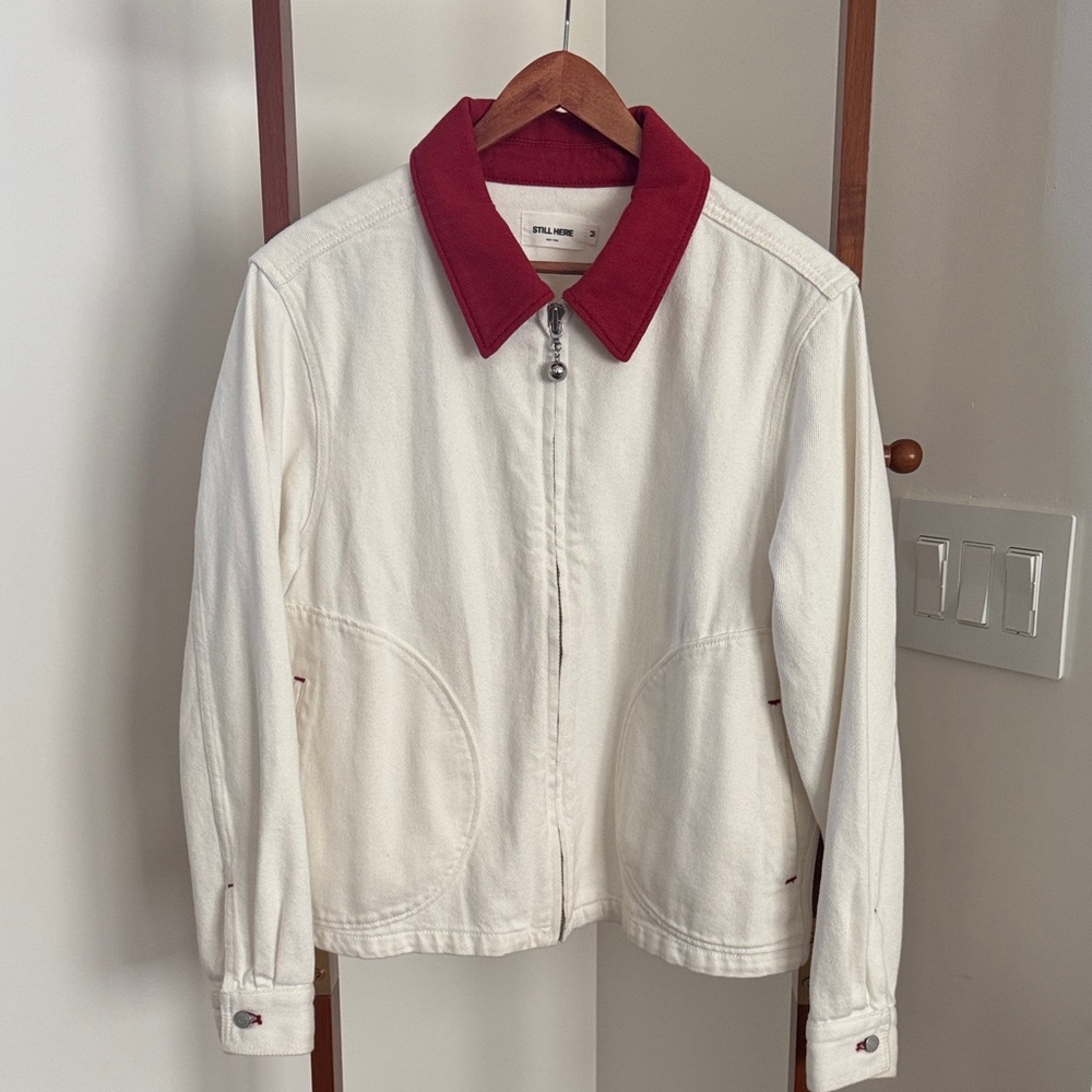 Still Here New York Arcade Jacket in Milk size Medium